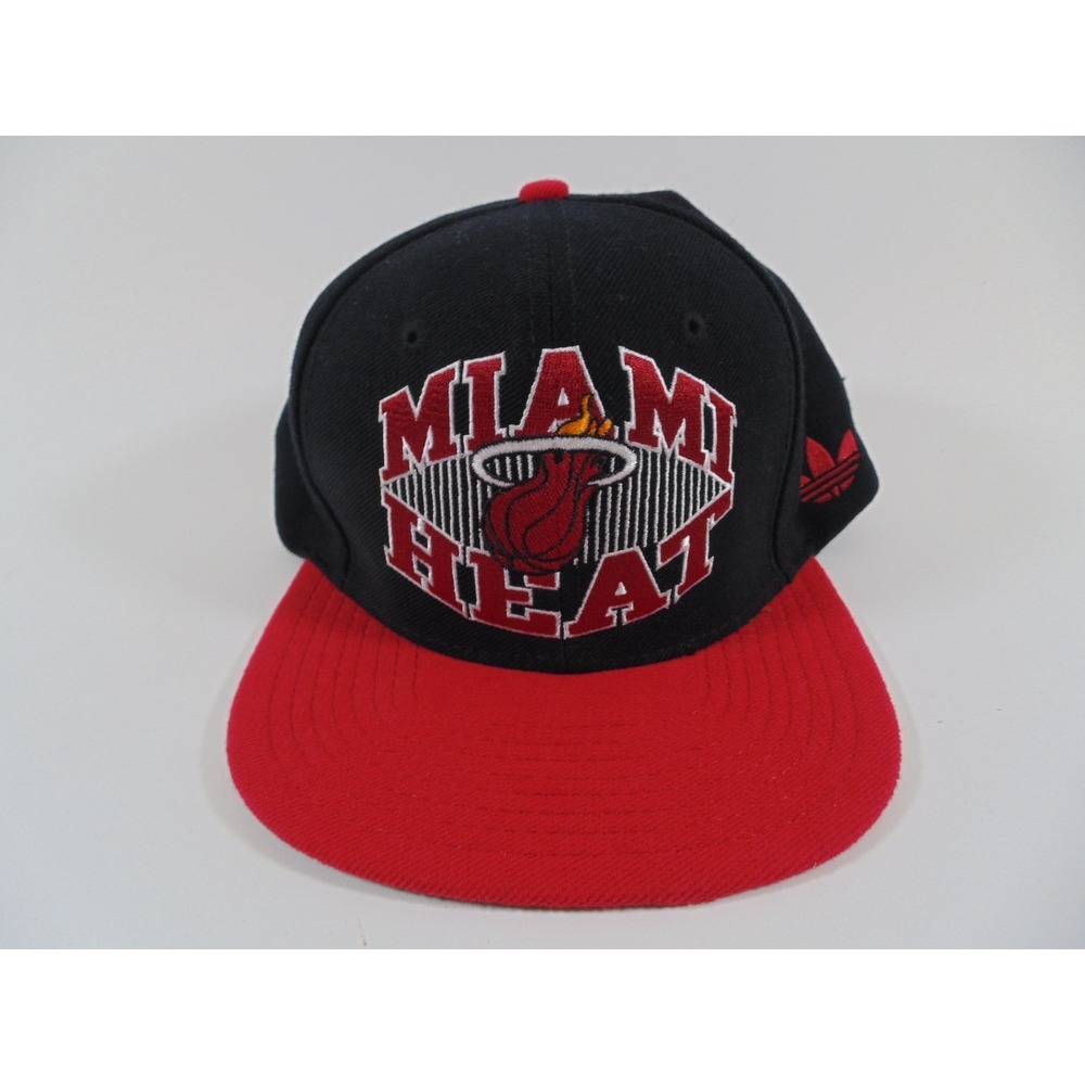Adidas Miami Heat Snapback  Flat Bill  85%‎ Acrylic 15% Wool